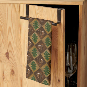 Linge De Cuisine Patters de l'Acorn and Oak Leaf