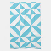 Linge De Cuisine Patters de Ocean Blue Geometric Deco (Vertical)