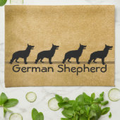 Linge De Cuisine Pattes boueuses de berger allemand (Plié)