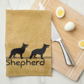 Linge De Cuisine Pattes boueuses de berger allemand (Quart Plié)