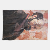 Linge De Cuisine Paul Cezanne - Autoportrait avec arrière - plan ro (Horizontal)