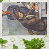 Linge De Cuisine Paul Cezanne - Les Joueurs De Cartes (Plié)