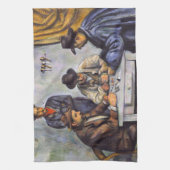 Linge De Cuisine Paul Cezanne - Les Joueurs De Cartes (Vertical)