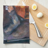 Linge De Cuisine Paul Cezanne - Les Joueurs De Cartes (Quart Plié)