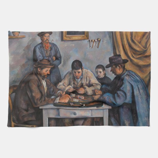 Linge De Cuisine Paul Cezanne - Les Joueurs De Cartes (Horizontal)