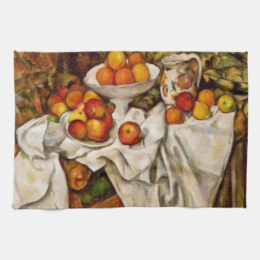 Linge De Cuisine Paul Cezanne Pomples Oranges Impressionnisme (Horizontal)