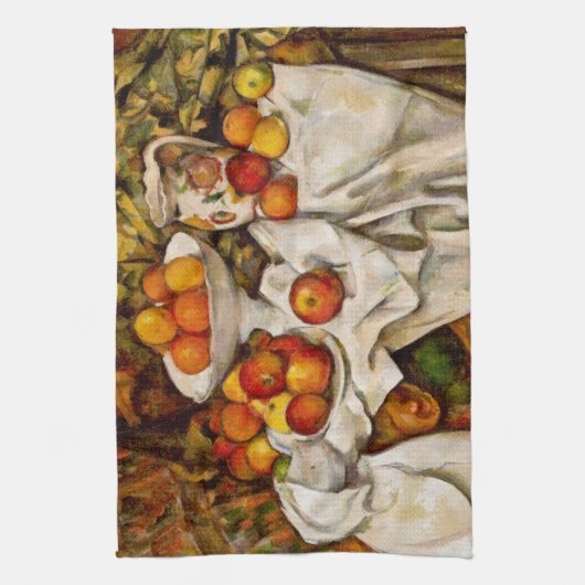 Linge De Cuisine Paul Cezanne Pomples Oranges Impressionnisme (Vertical)