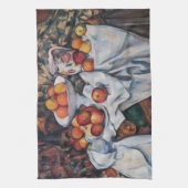 Linge De Cuisine Paul Cezanne - Vie morte, Pommes et Oranges (Vertical)