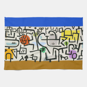 Linge De Cuisine Paul Klee Rich Harbour Expressionnisme Abstrait