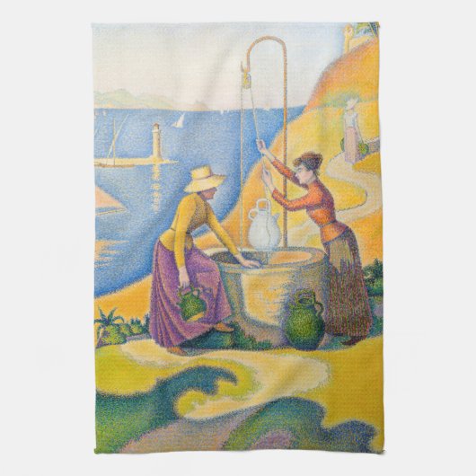 Linge De Cuisine Paul Signac - Femmes au puits (Vertical)
