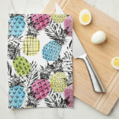 Linge De Cuisine Paumes de grunge d'ananas (Quart Plié)