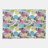 Linge De Cuisine Paumes de grunge d'ananas (Horizontal)