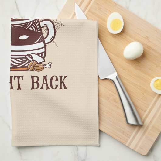 Linge De Cuisine Pause café - Thème Halloween (Quart Plié)