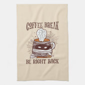 Linge De Cuisine Pause café - Thème Halloween (Vertical)