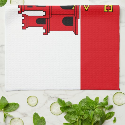 Linge De Cuisine Pavillon Gibraltar (Plié)