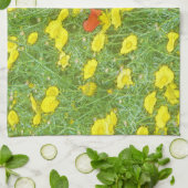 Linge De Cuisine Pavot aquarelle (Plié)
