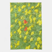 Linge De Cuisine Pavot aquarelle (Vertical)