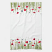 Linge De Cuisine Pavot aquarelle (Vertical)