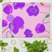 Linge De Cuisine Pavot (Papaver somniferum) Lilac (Plié)