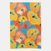 Linge De Cuisine Pavot rouge et orange (Vertical)