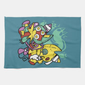 Linge De Cuisine Paw-sitively Frightful | Monstrous Cats Halloween  (Horizontal)