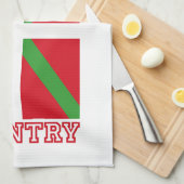 Linge De Cuisine Pays et ikurriña Basques, (Quart Plié)