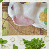 Linge De Cuisine Pays Lapin de Pâques (Plié)