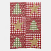 Linge De Cuisine Pays Rustique Noël primitif (Vertical)