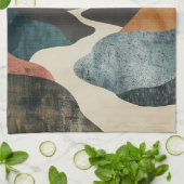Linge De Cuisine Paysage Abstrait de Boho (5) (Plié)