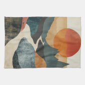 Linge De Cuisine Paysage Abstrait de Boho (5) (Horizontal)