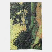 Linge De Cuisine Paysage avec Château d'Auvers par Vincent van Gogh (Vertical)