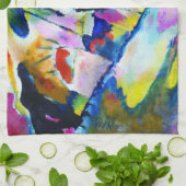 Linge De Cuisine Paysage avec pluie de Wassily Kandinsky (Plié)