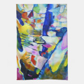 Linge De Cuisine Paysage avec pluie de Wassily Kandinsky (Vertical)