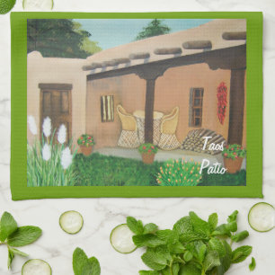 Linge De Cuisine Paysage de ~ de patio de Taos