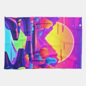 Linge De Cuisine Paysage de Neon Sunset (Horizontal)