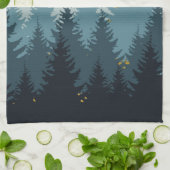 Linge De Cuisine Paysage d'or des arbres forestiers (Plié)