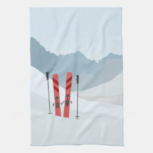 Linge De Cuisine Paysage hivernal