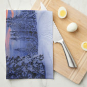 Linge De Cuisine Paysage hivernal (Quart Plié)