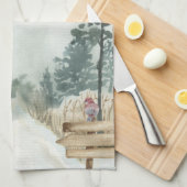 Linge De Cuisine Paysage hivernal Marche dans un pays d'hiver (Quart Plié)