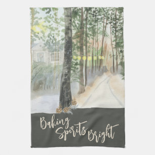 Linge De Cuisine Paysage hivernal rendant les esprits lumineux