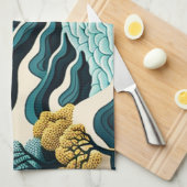 Linge De Cuisine Paysage moderne (Quart Plié)