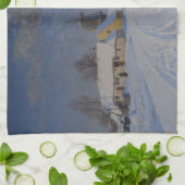 Linge De Cuisine Paysage neigeux en hiver (par H.A. Brendekilde) (Plié)