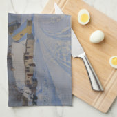 Linge De Cuisine Paysage neigeux en hiver (par H.A. Brendekilde) (Quart Plié)