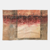 Linge De Cuisine Paysage rouge Abstrait (Horizontal)