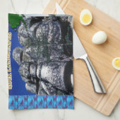 Linge De Cuisine Paysages rocheux du collage de l'Alaska (Quart Plié)