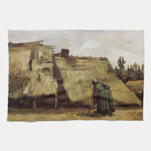 Linge De Cuisine Paysanne creusant une cabane par Vincent van Gogh