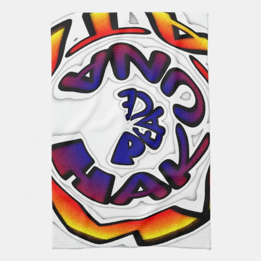 Linge De Cuisine "Peace Hakuna Matata" (Vertical)