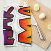 Linge De Cuisine Peace Hakuna Matata Gradient Art (Quart Plié)