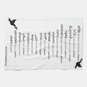 Linge De Cuisine Peace in 17 languages spoken by Jews (Horizontal)