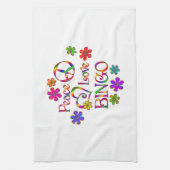 Linge De Cuisine Peace Love Bingo (Vertical)